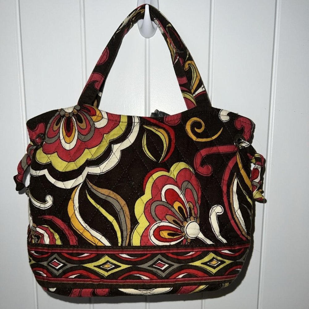 Vera Bradley tote sm dark brown